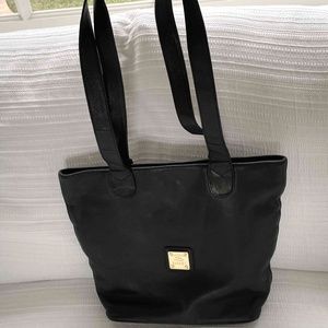 HCL Black Leather Shoulder Bag